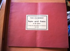 WW2 TAXE D'ARMEMENT REGISTRE / COMMERCE BETAIL 1940 / SAINT AOUT 36