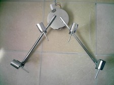 applique plafonnier luminaire rampe 4 spots orientables castorama ampoules  gu10