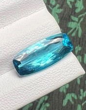 Apatite bleue Paraiba 100% naturelle de forme coussin, 5,12 carats