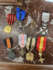 8 Médailles Militaires Belges 1 Ww