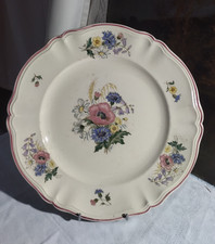 plat rond anciens Digoin Sarreguemines “Agreste” 33cm