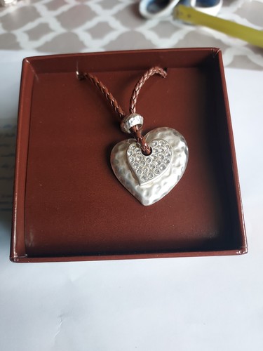 Collier coeur métal - collier, en