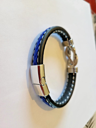 Bracelet homme tresse cuir - homme,