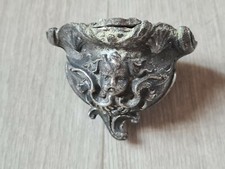 Ancien bénitier / religieux / Art Populaire / étain 18ème siècle ? ?