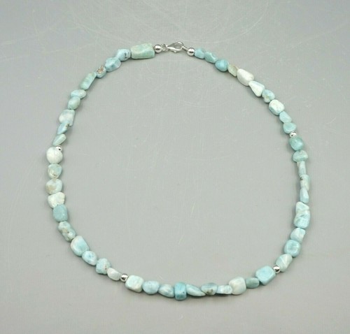 Collier larimar chaîne nugget - larimar,