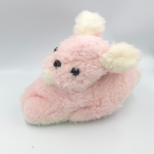 Ancienne peluche lapin - , rose
