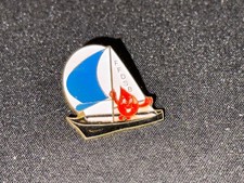 (Z12) PINS BADGE ENAMEL VINTAGE COLLECTION FFDSB DON DU SANG BATEAU VOILE
