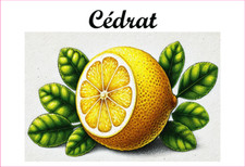 Cédrat 12 Etiquettes vinyle