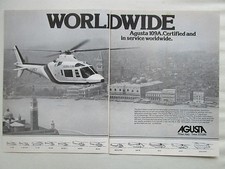 1/1981 PUB AGUSTA HELICOPTERE AGUSTA 109A VENISE VENEZIA ORIGINAL AD