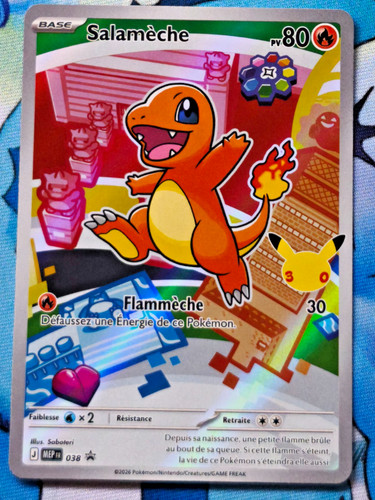 Carte pokémon salamèche 038 - carte,