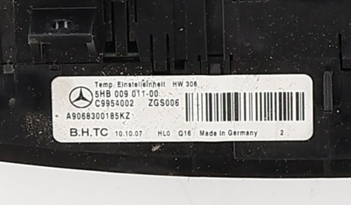 Commande chauffage mercedes - commande,