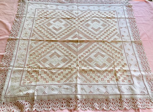 Ancienne nappe thé - à, en
