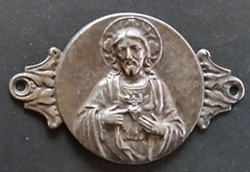 Applique de tableau de bord de voiture ancienne "Sacré-Coeur de Jésus"