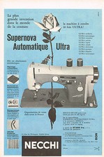PUBLICITE ADVERTISING  1959    NECCHI   machine à coudre automatique