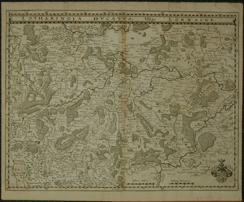 Lotharingie ducat carte - carte, en