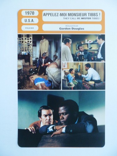 Carte fiche cinema 1970 - carte,