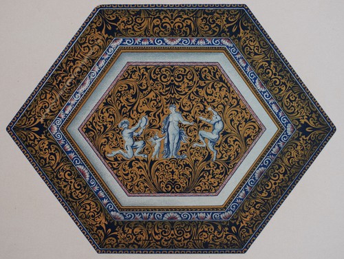 Surtout table venus - table, satyres