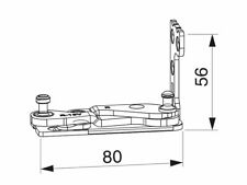 Maco Multi Power Palier d'angle gauche/droit PVC FT 30 13V