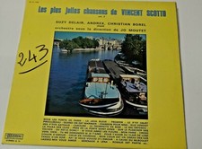 DISQUE VINYLE 33 TOUR VINCENT SCOTTO LES PLUS BELLES CHANSONS