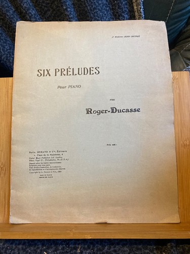 Roger ducasse six préludes - roger-ducasse,