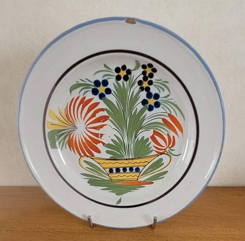 Assiette ancienne faïence - assiette,