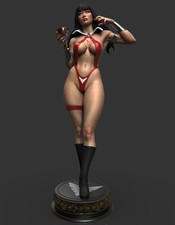 Figurine sexy Vampirella à l'échelle 1/6 - impression résine 12 carats haut...