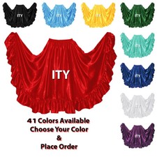 Satin Flamenco Jupe 11m Ruche