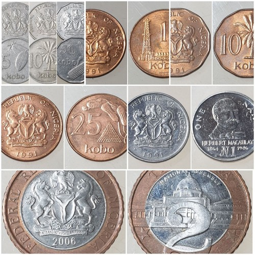 Nigeria kobo naira - naira, 1973-2006