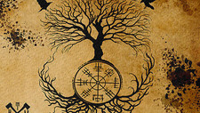 PLAQUE EN MÉTAL Yggdrasil