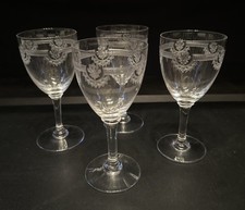 4 verres à Vin en Cristal de