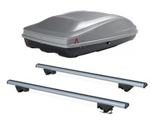 BARRES + COFFRE DE TOIT SPARK ECO 400 VOLKSWAGEN TIGUAN 2007-2016 AVEC RAILING