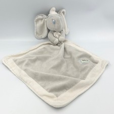Doudou plat éléphant gris