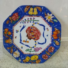 Assiette octogonale en