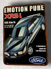 plaque métal vintage Ford Escort XR3 i Mk4