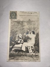 Cpa Ancienne Pierrot Gourmand