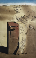 D'après Salvador Dalí – Chromolithographie "Le Tiroir" – 50 x 70 cm