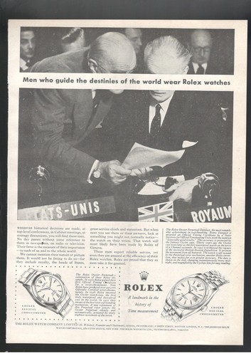 Rolex publicité 1960 montre - publicité,