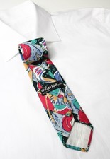 Barton Cravate Homme Taille Unique Pointu Classique Multicolore Imprimé Fait En