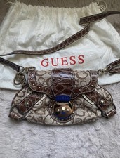 Sac à main GUESS Y2k Vintage En Toile Excellent Etat