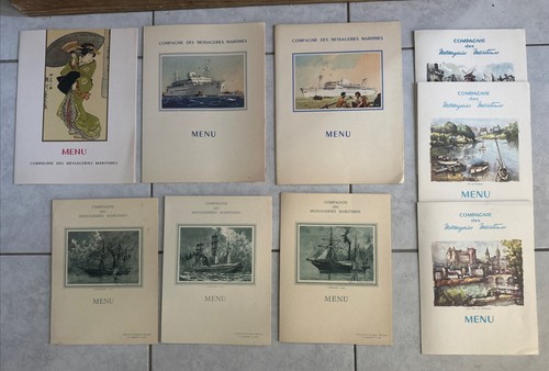 Lot menus anciens compagnie - lot,