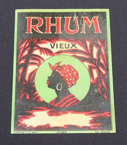 Ancienne étiquette rhum vieux - ancienne,