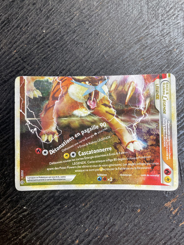 Carte pokemon entei raikou - entei, et