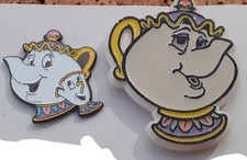 lot 2 pins disney la belle et la bete madame samovar