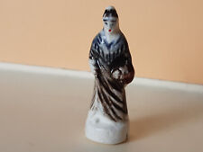 FEVE   "CRECHE NATIVITE SANTIBELLI 2012" - FEMME ROBE MARRON - CHALE BLEU NUIT