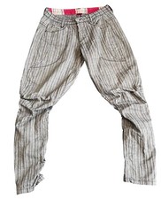 Pantalon cargo rayé, coupe