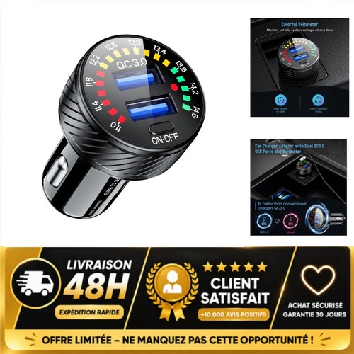 Chargeur allume cigare voiture - allume-cigare,