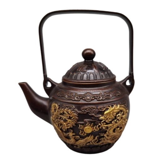 Théière décorative bronze - décorative,