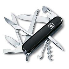 COUTEAU SUISSE VICTORINOX HUNTSMAN NOIR COLLECTION MILITAIRE SURVIE BIVOUAC