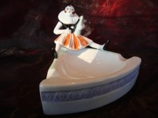 Cendrier Figurine Bar Clown Pierrot Pierrette Arlequin Style Art Deco Style Art