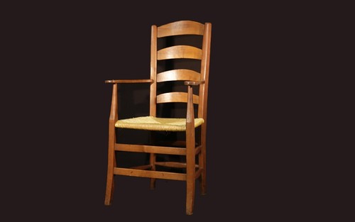 Fauteuil paille xixème - fauteuil,